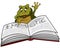 Frog Reading Book