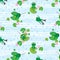 Frog seamless pattern