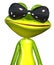 Frog with sunglasses