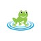 frog symbols logo and template