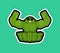 Frogs sport logo. Toad Sports team club emblem. Toads Animal mascot gaming sign. Strong anuran beast symbol