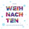 Frohe Weihnachten Merry Christmas German greeting card vector snowflake paper carving background