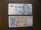 Front and back of 50 dollars Singapore banknote