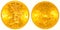 Front and Back Gold Liberty Head Coin