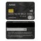 Front and back side credit card vector