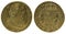 Front and backside of a historical Spanish gold coin of King Carlos III