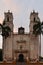 The front of the beautiful San Servacio church, Templo de San Servacio, Valladolid, Mexico