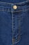 front of blue jeans zipper with buttonhole