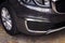 Front bumper dark grey color of luxury car.