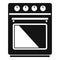 Front convection oven icon simple vector. Electric kitchen stove