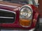 Front detail of classic red German car