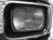 Front details on the headlights of the old car, with focus headlight close-up vintage concept