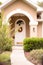 Front door with arc Florida style home