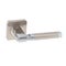 Front door handle with combination cover on a square base and also with a straight square handle