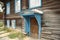 Front door of an old wooden house