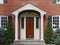 Front door with portico cover