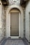Front door with stone exterior