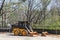 Front End Loader at Silt Fence