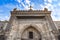 The front entrance facade of Hanging Church, El Muallaqa, in Cairo, Egypt