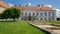 Front entrance of Hungarian Presidential Office - Sandor Palace Budapest