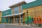 Front entrance to L.L. Bean with kayaks displayed for sale