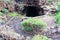 Front entry of Cueva de los Verdes, an amazing lava tube and tourist attraction on Lanzarote island, Spain
