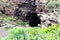 Front entry of Cueva de los Verdes, an amazing lava tube and tourist attraction on Lanzarote island, Spain