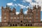 Front facade of Drumlanrig Castle, Dumfriesshire, Scotland UK.