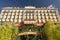 Front facade of Grand Hotel overlooking Lake Como, Italy