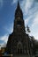 Front Facade of Kirche am Suedstern in Kreuzberg, Berlin. The Neo-gothic Church was built between 1894 and 1897 as