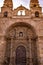 Front facade of the San Lorenzo church, in Potosi, Bolivia