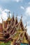 Front gables of Wat Laem Suwannaram Chinese Buddhist Temple, Ko Samui Island, Thailand