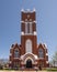 Front of the historic Saint Patrick Catholic Parish Church in Denison, Texas.