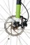 Front hydraulic disk brake and shock absorber fork of MTB