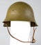 Front image of a military helmet Republican trubia. Spanish civil war