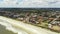 Front left side view aerial video Jacksonville Beach FL