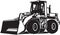 Front Loader Heavy Equipment Vector Illustration