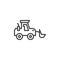 Front loader line icon