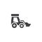 Front loader vector icon