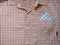 Front look of plaid man dress shirt