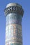 Front minaret. Mosque Bibi Khanum