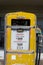 The front of an old gas pump at an abandoned service station in Kent, Oregon, USA