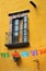 Front of an old mexican house - Colonial style window