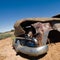 Front of old wrecked car in Outback Australia