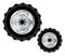 Front And Rear Tractor Wheels