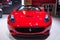 Front of red Ferrari Roadster