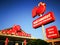 The front of Red Rooster is an Australian fast food restaurant chain founded in 1972 that specialises in roast chicken.