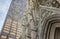 Front of St. Patricks Cathedral and a skyscraper in New York