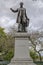 Front of Statue of Cartier in Quebec City Canada