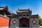 front of traditonal chinese temples horizontal composition
